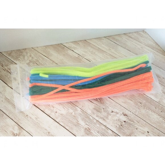 Craft Bundle Money Stickers + Pipe Cleaners School Craft Learn Coins Ornaments - Picture 4 of 7